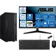 Asus Expertcenter D501MER  Intel® Core™ İ5-14500 80GB Ddr5 256GB SSD 6GB/RTX3050 WIN11HOME Mini Tower+23.8" 120Hz Asus Monitör Masaüstü Bilgisayar 12WD501MER23H26+ZETTAUSBBELLEK