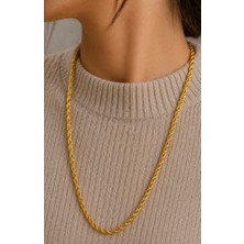 Kızılay Kuyumcusu 14 Ayar Altın Halat Modeli Zincir Kolye 6.66 gr 55 cm ZNC1535