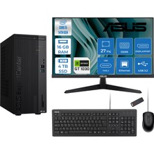 Asus Expertcenter D501MER  Intel® Core™ İ5-14500 16GB Ddr5 4tb SSD 4GB/GT1030  Freedos Mini Tower+27" 120Hz Asus Monitör Masaüstü Bilgisayar 14WD501MER21F05+ZETTAUSBBELLEK