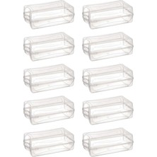 Nasyonel Toys 10'lu Kadın Ayakkabı Kutusu Şeffaf Ayakkabılık Ayakkabı Saklama Kutusu