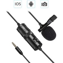İlanib Ticaret Ally 3.5mm Universal Lavalier Kablolu Yaka Mikrofonu 6 METRE-1852