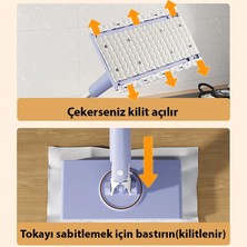 İlanib Ticaret Ally Yüzey Temizlik Havlusu Kullan At Temizlik Bezi Için Küçük Otomatik Mini Mop - 4ADET Bez HEDIYE-1852