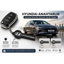 YSN Sounds Hyundai Anahtarlık , Hyundai Logolu Çift Yönlü Araç Anahtarlık - Hyundai Araba Anahtarlığı