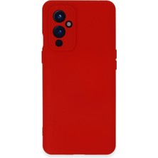 Vintessy One Plus 9 Kılıf Nano Içi Kadife Silikon - Kırmızı