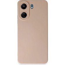Vintessy Xiaomi Redmi 13C Kılıf Nano Içi Kadife Silikon - Pudra