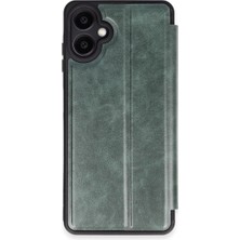 Vintessy Samsung Galaxy A06 Kılıf Flip Cover - Koyu Yeşil