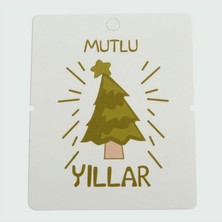 Zero Land Cosmotex Mutlu Yıllar Bileklik Kartı 200 Adet-Beyaz