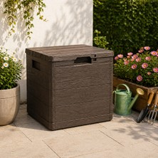 Csb Store Kilit Yuvalı 90 Litre Depolama Sandığı Bahçe Balkon Organizer Kutu 42,5X44X50 cm