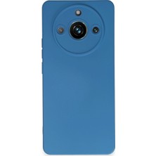Vintessy Realme 11 Pro Kılıf Nano Içi Kadife Silikon - Mavi