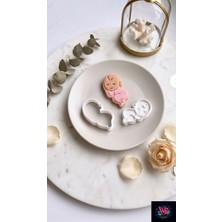 WLS Studio Uyuyan Bebek Kurabiye Kalıbı ve Hamur Kesici - Baby Shower Mevlüt Şekeri Pratik Hamuru Kalıbı