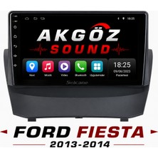 GÖZA-X Ford Fıesta 2013-2014 Multimedya Çerçevesi 9 Inç Soketleri Içinde