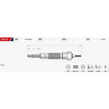 Svac Kızdırma Bujisi 24V Nıssan CABALL-CIVILIAN-CLIPPER-F22 3.0-3.3d (4 Ad )
