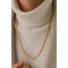 Kızılay Kuyumcusu 14 Ayar Altın Halat Modeli Zincir Kolye 6.70 gr 70 cm ZNC2157