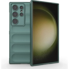 Vintessy Samsung Galaxy S24 Ultra Kılıf Optimum Silikon - Koyu Yeşil