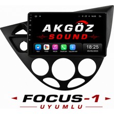 GÖZA-X Ford Focus-1  Multimedya Çerçevesi 9 Inç Soketleri Içinde