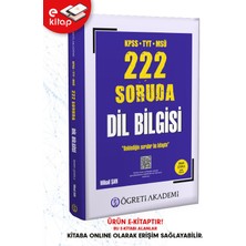 Pegem Akademi Yayıncılık KPSS-TYT-MSÜ 222 Soruda Dil Bilgisi Tamamı Çözümlü Özgün Sorular