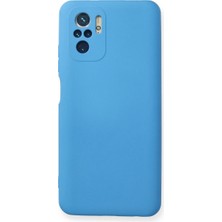 Vintessy Xiaomi Redmi Note 10 Kılıf Nano Içi Kadife Silikon - Mavi