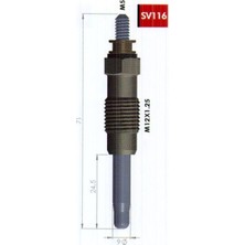 Svac Kızdırma Bujisi 11V Renault Master-Safrane Fıat Croma 2.5 Td (4 Ad )