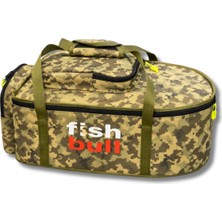 Outdoorun Fish Bull Kahverengi Kamuflaj Sazan Yemleme Botu Taşıma Çantası