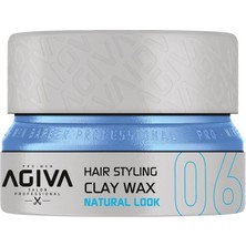 Agiva Hair Wax 155 ml Natural Look Yarı Mat Görünümlü Saç Şekillendirici No:6