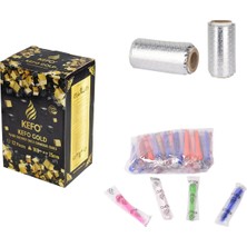 luxurianthome Kefo Gold Nargile Kömürü + 50 Adet Sipsi+ Rulo Folyo
