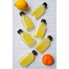 Qualitev 6\'lı 50 ml Şeffaf Yassı Cam Shot Şişesi Sızdırmaz Siyah Kapaklı Detoks Koku Süs Çok Amaçlı Şişe 50ML