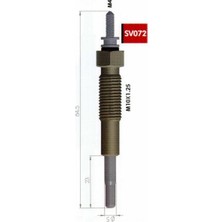 Svac Kızdırma Bujisi 12V Mıtsubıshı L200 Yeni Pık-Up Mazda Mazda 323 1.7d-Bongo 2.2 Suzukı Vıtara 2.0td (4 Ad )