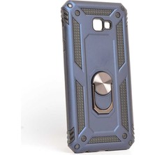 ZM Store Galaxy J4 Plus Uyumlu Kılıf Vega Tank Yüzüklü Standlı Kapak