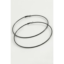 Zero Land Cosmotex Noktalı Metal Halka Küpe 8-9-10 Cm-8 cm