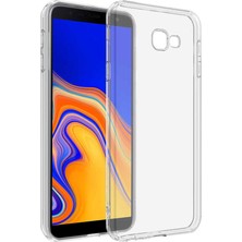 ZM Store Galaxy J4 Plus Uyumlu Kılıf Süper Silikon Yumuşak Şeffaf Kapak