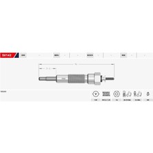 Svac Kızdırma Bujisi 12V Nıssan Cabal-Cıvılıan-Clıpper 3.0d (4 Ad )