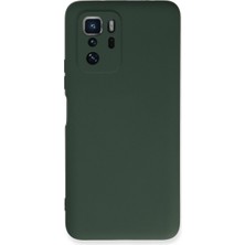 Vintessy Xiaomi Poco X3 Gt Kılıf Nano Içi Kadife Silikon - Koyu Yeşil