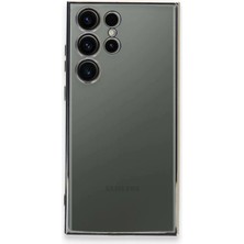 Vintessy Samsung Galaxy S24 Ultra Kılıf Razer Lensli Silikon - Gümüş