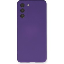 Vintessy Samsung Galaxy S21 Kılıf Nano Içi Kadife Silikon - Mor