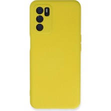 Vintessy Oppo A16 Kılıf Nano Içi Kadife Silikon - Sarı