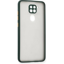 Vintessy Xiaomi Redmi Note 9 Kılıf Montreal Silikon Kapak - Yeşil