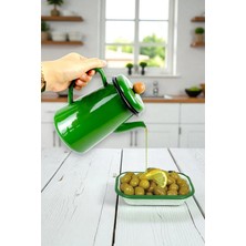 İnci Emaye Inci Emaye 1000 ml Emaye Kahve ve Çay Demliği Yeşil