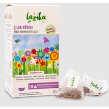 Lazika Çilek Rüyası Bitki Çayı&kafeinsiz Çocuk Çayı-18'li Pla Piramit Poşet,c Vitamini, Çilek Yaprağı...
