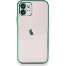 Vintessy Apple Iphone 12 Kılıf Razer Lensli Silikon - Yeşil