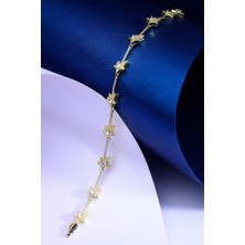 Innuendo Jewelry 925 Ayar Gümüş Taş Detaylı Yıldızlı Bileklik