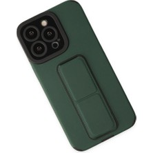 Vintessy Apple Iphone 14 Pro Kılıf Mega Standlı Silikon - Yeşil