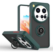 Vintessy Xiaomi Mi 15 Ultra Kılıf Montreal Yüzüklü Silikon Kapak - Yeşil