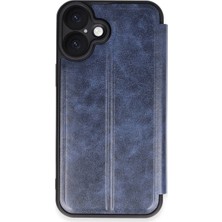 Vintessy Apple Iphone 16 Plus Kılıf Flip Cover - Lacivert