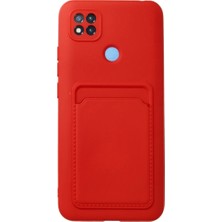 Vintessy Xiaomi Redmi 9c Kılıf Kelvin Kartvizitli Silikon - Kırmızı