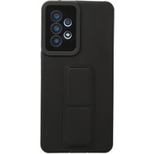 Vintessy Samsung Galaxy A53 5g Kılıf Mega Standlı Silikon - Siyah
