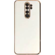 Vintessy Xiaomi Redmi Note 8 Pro Kılıf Volet Silikon - Beyaz