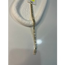 Hüma Butik 316L Çelik Gold Renk Yunan Anahtarı Desenli Kuyumcu Işçiliği Zirkon Taşlı Bileklik