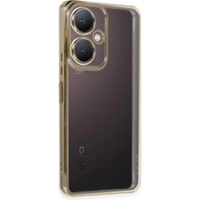 Vintessy Vivo Y27 Kılıf Razer Lensli Silikon - Gold