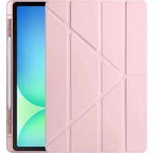 Vintessy Apple Ipad Pro 13 (2024) Kılıf Kalemlikli Hugo Tablet Kılıfı - Rose Gold