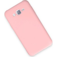 Vintessy Samsung Galaxy J7 Kılıf Nano Içi Kadife Silikon - Pudra